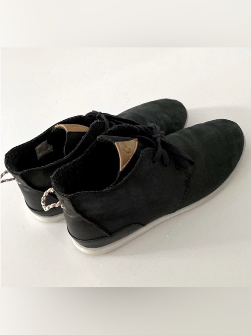 OluKai Men’s Shoes Hawaiiloa Manu Ihu Chukka Boots Black size 12 - Picture 4 of 13
